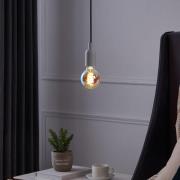 LED-pære E27 4W G80 2 000 K filament irisering dim