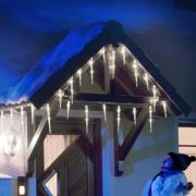 LED-istapper lysforheng med 32 istapper, 7,75 m