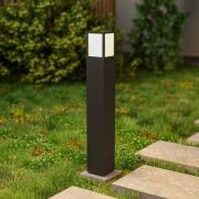 Facado II veilampe, høyde 65 cm, kantet, mørkegrå/opal