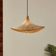 Hengelampe Haxey med bambusskjerm, Ø 50 cm