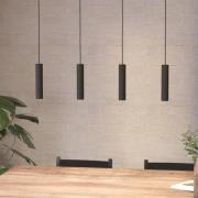 Almudaina LED-pendellampe, svart, lengde 84 cm, 4 lyskilder,