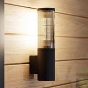 Salle utendørs vegglampe, høyde 31 cm, svart, aluminium