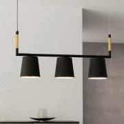 Lacey hengelampe, lengde 78 cm, svart, 3 lyskilder, stål