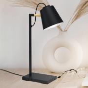 Lacey bordlampe, høyde 48,5 cm, svart, stål
