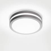 EGLO connect Locana-C utendørs LED-vegglampe sølv
