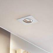 PRIOS innfellingslampe Fibur, hvit, 9 cm, GU10, 10 stk.