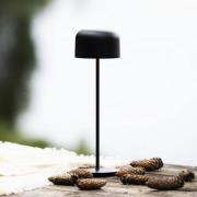 LED-batteridrevet bordlampe Lille, høyde 36 cm, svart, IP54, USB