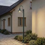 Lindby utelampe Daphne, 220 cm, grønn, metall, E27