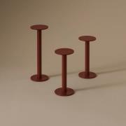 HAY LED-batteridrevet bordlampe HOST PORTABLE, rustrød, 30 cm, IP44