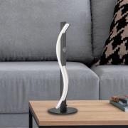 LED-bordlampe BRIDGE, svart, høyde 41 cm, metall, dimmer