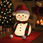 LED-batterilampe Paule, hvit, høyde 22 cm, silikon