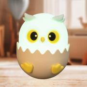 LED-batterilampe Ella, blå, høyde 12 cm, silikon