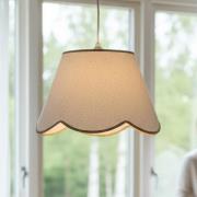 PR Home hengelampe Nell, beige, Ø 35 cm, E27, stoff