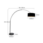 Bue-gulvlampe Sparkled Light svart/svart-gull, 240 cm