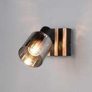 Spotlight Travia, 1 lyskilde, svart/røykgrå, bryter