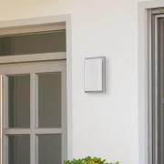 Utendørs vegglampe 059, stål, opalglas, 29 cm, IP44, E27