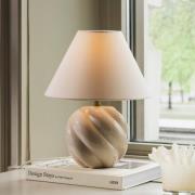 Globen Lighting bordlampe DAHLIA, beige/beige, høyde 31 cm