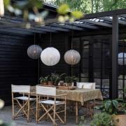 PR Home Shade Alva utendørs hengelampe beige Ø 40