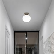 Taklampe Moonlight, sandfarget, glass/metall, 1 lyskilde