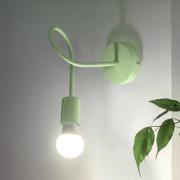 Vegglampe Oxford, grønn, metall, 1 lyskilde, E27