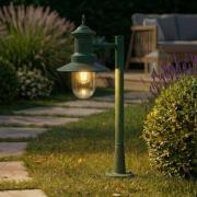 Lindby veilampe Eloretta, grønn, 60 cm, stål, IP44, E27