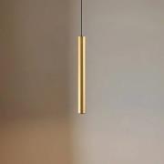 Lindby LED-pendellampe Lumaro, gull, 27 cm, 48 V, dimbar