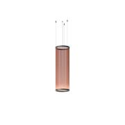 Vibia LED-hengelampe ARRAY rødbrun 113x37 sylinder 927 dimbar