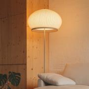 Vibia LED-gulvlampe KNIT, 170 x 45 cm, beige tekstil/metall