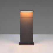 LED-sokkellampe Ravi, antrasitt, høyde 50 cm, metall, IP65
