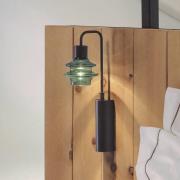 Bover LED-vegglampe Drop A/02, grønn, glass, 2700 K