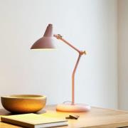 Dyberg Larsen bordlampe Vela, rosa, høyde 45 cm