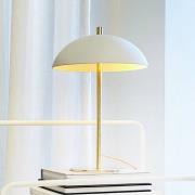 Dyberg Larsen bordlampe Globus, beige/messing, 44 cm