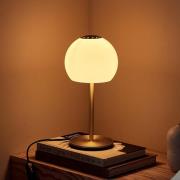 FRANDSEN bordlampe Ball Glass, sandgrå, glass, 37 cm, E14