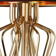 Bordlampe Ethan med marmorfot og tekstilskjerm