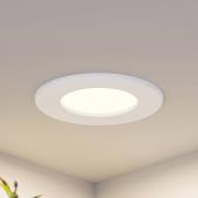Prios LED-innbyggingslampe Cadance, hvit, 12 cm, sett med 10 stk, CCT