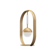 Aluminor Tamara designbordlampe, gull/hvit