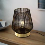 Bordlampe Escandidos, svart/gull