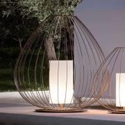 Karman Cell - gulvlampe med bur, Ø84 cm, bronse