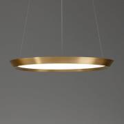 LEDS-C4 Saturn LED-hengelampe, sat messing, Ø 60cm