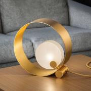 Bordlampe Sound TL1, rund, gullramme, G9