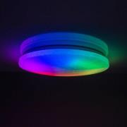 Sligo LED-taklampe, dimbar, RGBW, nattelys