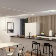 Paulmann URail LED-pendellampe Hildor, signalhvit, 4.000K