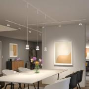 Paulmann URail LED-spot Circle, 3-trinns dimmer, 4000 K, signalhvit