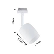 Paulmann URail Blossom Spot, signalhvit, metall, glass, G9