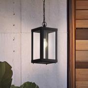 Utendørs pendellampe Alamonte 1, svart, lengde 15 cm, metall