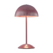 Bordlampe Zin, rød, jern, høyde 35,5 cm, G9