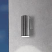 LED-vegglampe Riga, antrasitt, høyde 15 cm, metall