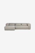 Sofa Bean inkl. puter, venstre, stoff