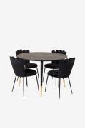 Furniture FashionSpisegruppe Doris med spisestol LimhamnSvartSpisegrup...