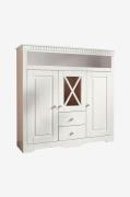 Loft24Highboard LisaHvitSkapFra Homeroom